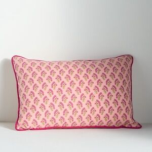 Anthropologie Pink Patterned Pillow